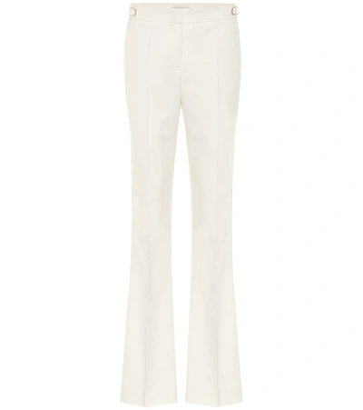 Gabriela Hearst Nadia Cashmere And Silk-blend Wide-leg Pants In Ivory