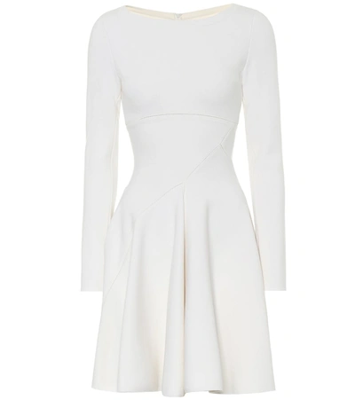 Alaïa Stretch-wool Fit-and-flare Minidress In White