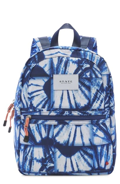 State Kids' Mini Kane Tie Dye Backpack In Indigo Patch