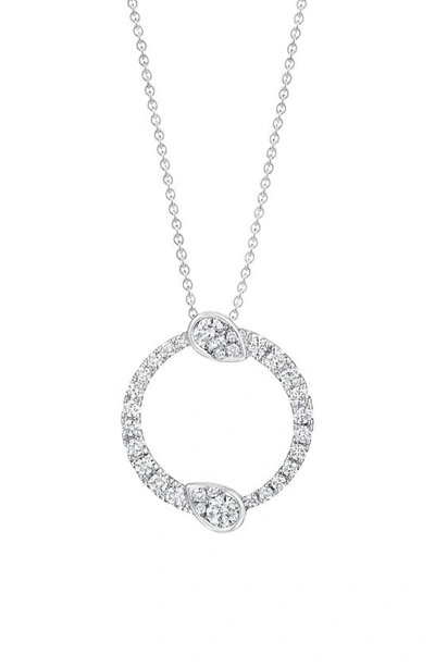 Kwiat Eclipse Diamond Yin Yang Diamond Pendant Necklace In White Gold