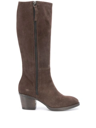 P.a.r.o.s.h Side-zip Boots In Brown