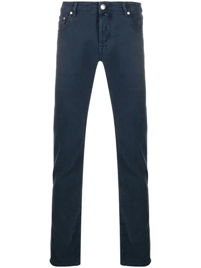 Jacob Cohen Mid-rise Slim Fit Jeans In Blue