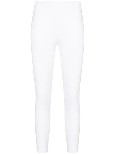 Skin High-waisted Cotton Leggings In White