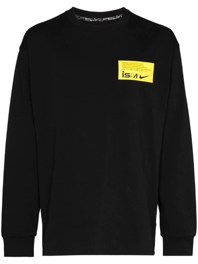 Nike Ispa Cotton Sweatshirt In Black