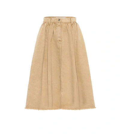Golden Goose Mid-length Pleated Skirt In Beige