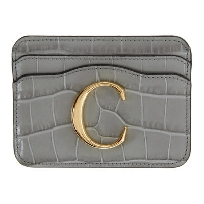 Chloé C Card Holder In 039 Stormyg