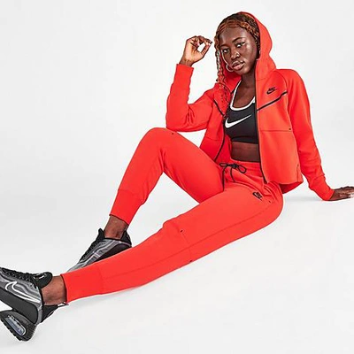 Nike Women's Sportswear Tech Fleece Jogger Pants In Red