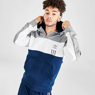 Adidas Originals Adidas Men's Originals Id96 Half-zip Hoodie In White/grey  | ModeSens