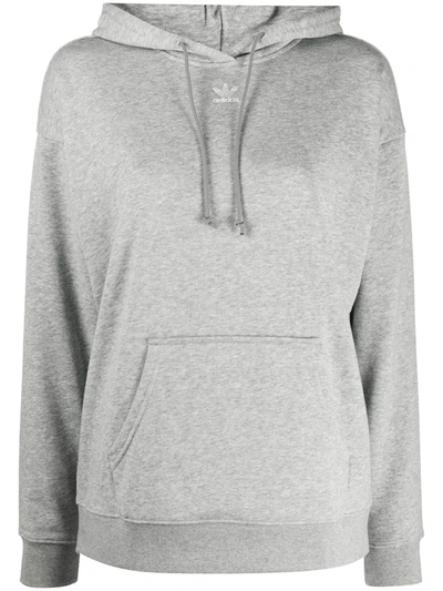 Adidas Originals Adidas Women's Originals Essentials Trefoil Hoodie In Medium Grey Heather