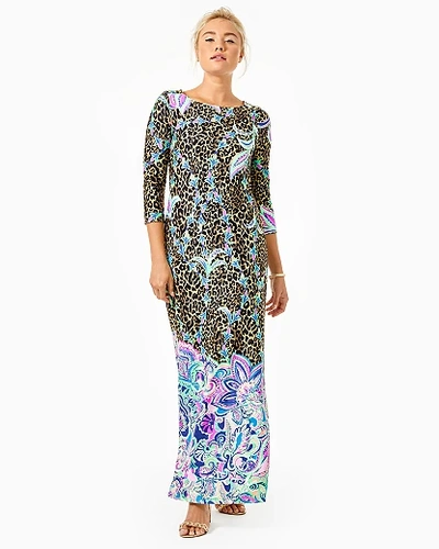 black floral maxi dresses Natalia Black Floral Maxi Dress