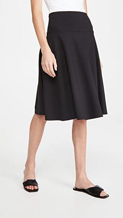 Susana Monaco High Waisted Tea Skirt In Black