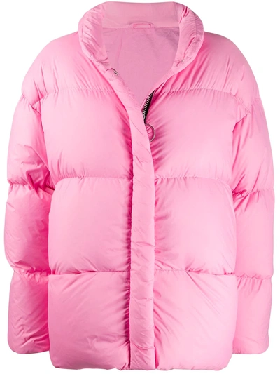 Ienki Ienki Long-sleeved Puffer Coat In Pink