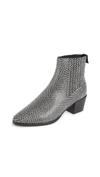 Rag & Bone Women's Rover Snakeskin-embossed Leather Ankle Boots In Black White