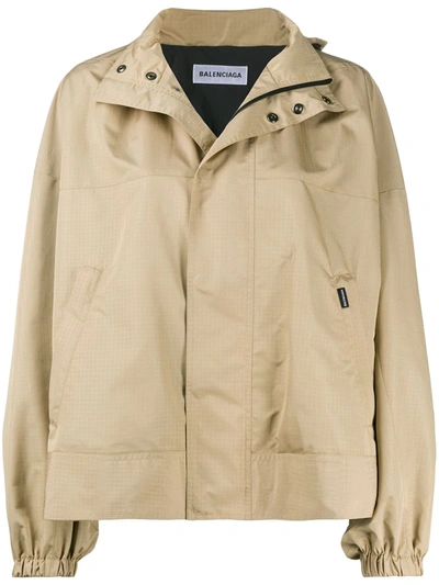 Balenciaga Upside Down Windbreaker In Neutrals