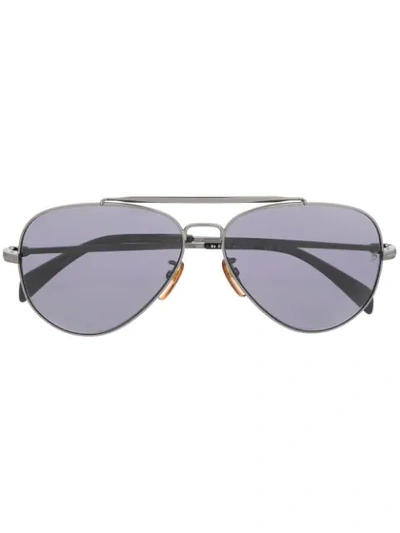 David Beckham Eyewear Aviator-style Sunglasses In Grey