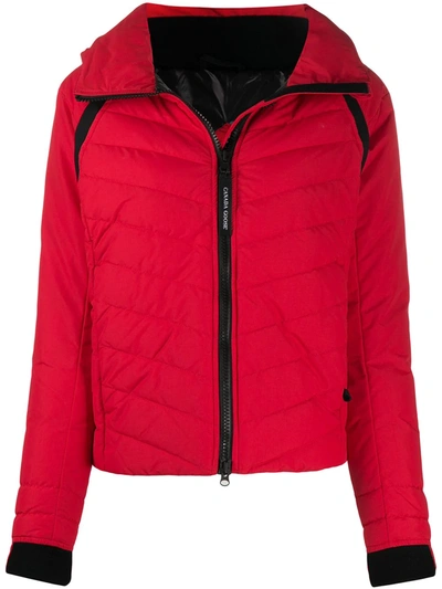 Canada Goose Hybrid Base Hooded Jacket In Red