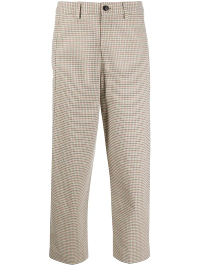 Closed High-rise Cropped Trousers In Neutrals