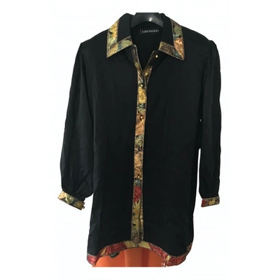 Pre-owned Leonard Black Silk  Top