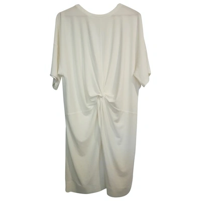 Pre-owned By Malene Birger White Polyester Dresses