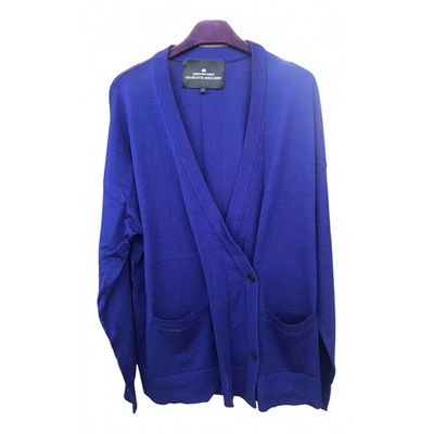 Pre-owned Designers Remix Wool Cardigan In Blue