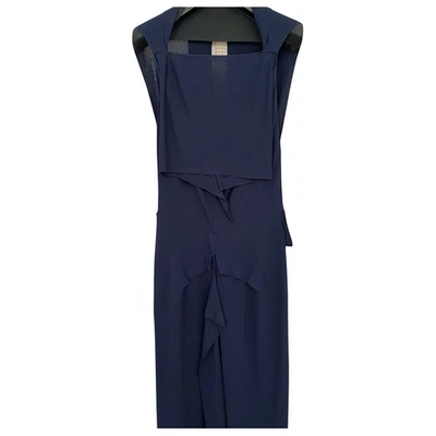 Pre-owned Roland Mouret Mid-length Dress In Navy