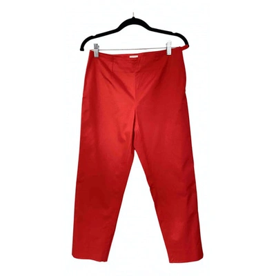Pre-owned Armani Collezioni Trousers In Red