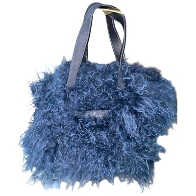 Pre-owned Hogan Wool Bag In Blue