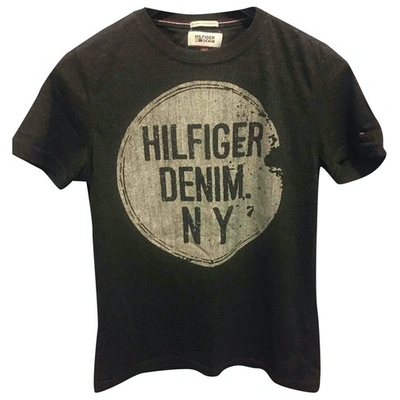 Pre-owned Tommy Hilfiger Grey Cotton T-shirt