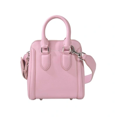 Alexander Mcqueen Mini Heroine Tote In Heatherrosa