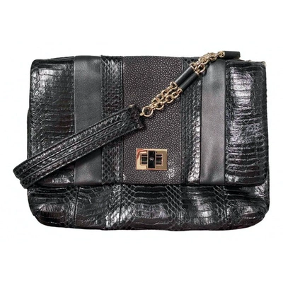 Pre-owned Anya Hindmarch Black Python Handbag