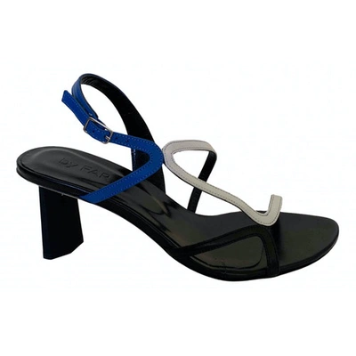 Pre-owned By Far Leather Sandals In Multicolour