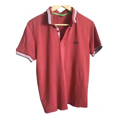 Pre-owned Hugo Boss Red Cotton T-shirt