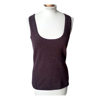 Pre-owned Not Shy Cashmere Jumper In Burgundy
