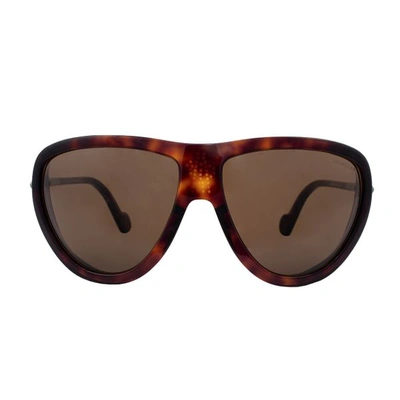 Moncler Ml0128 52e 61 Sunglasses In E Dark Havana