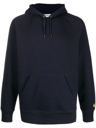 Carhartt Hooded Chase Sweatshirt In Blue