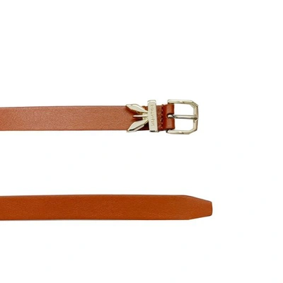 Patrizia Pepe Leather Belt Clachette High Life In Brown