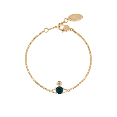 Vivienne Westwood Ouroboros Small Bracelet - Gold Emerald