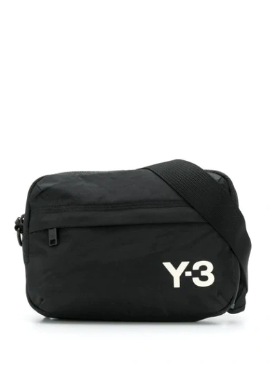 Y-3 Logo Cross-body Bag In Black