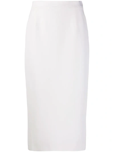 Alessandra Rich High-waisted Pencil Skirt In White
