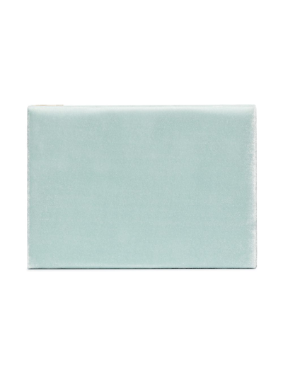 Sophie Bille Brahe Green Velvet Trésor Jewelry Box Pouch In Blue