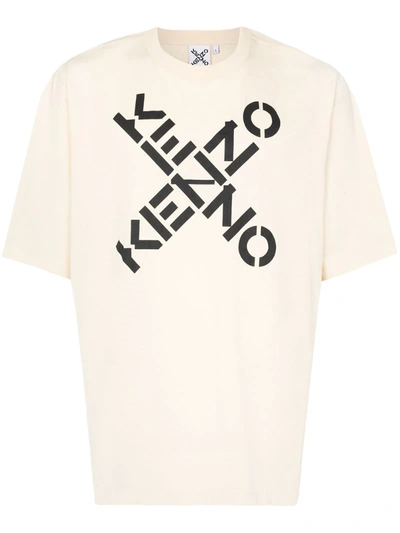Kenzo Neutrals X Logo Cotton T-shirt