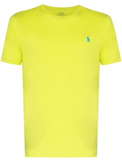 Polo Ralph Lauren Polo Pony Embroidered T-shirt In Yellow