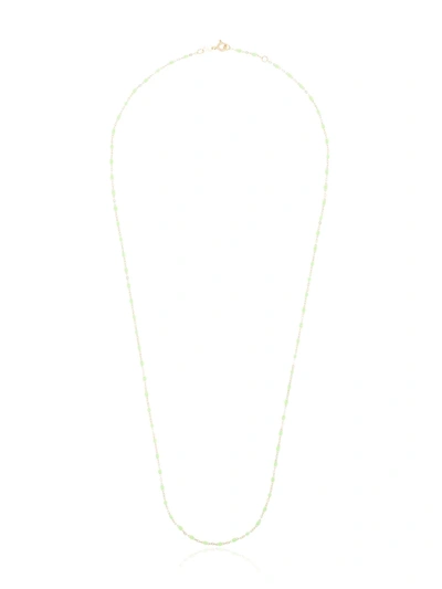 Gigi Clozeau 18k Yellow Gold 60 Cm Beaded Necklace In J54 Anis Gold