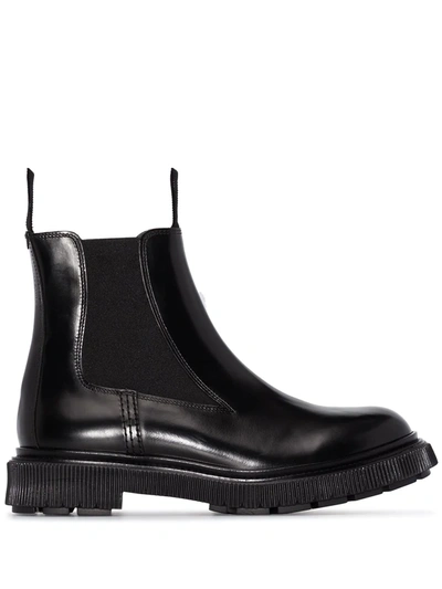 Adieu Tread-sole Leather Chelsea Boots In Black