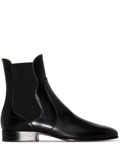 Chloé Black Leather Chelsea Boots