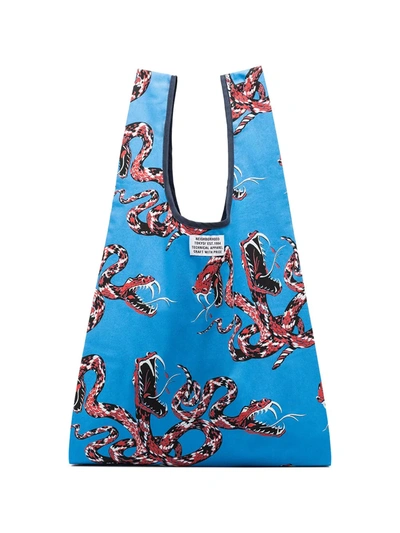 Neighborhood Shopper Mit Klapperschlangen-print In Blue