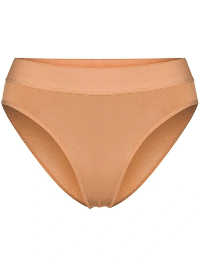 Baserange Bell High Waist Briefs In Braun