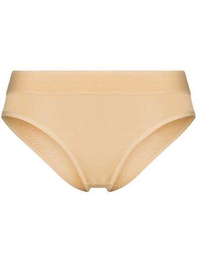 Baserange Bell Stretch-cotton Briefs In Nude