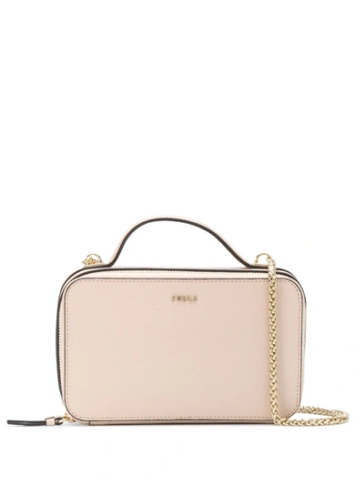 Furla Mini Crossbody Tote In Pink