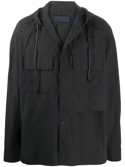 Juunj Two-pocket Lightweight Jacket In Black